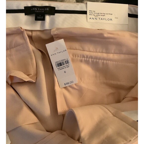 Zara Ribbed Knit Mock Neck Sleeveless Sweater / Anne Taylor The Ankle Trousers - Picture 9 of 9